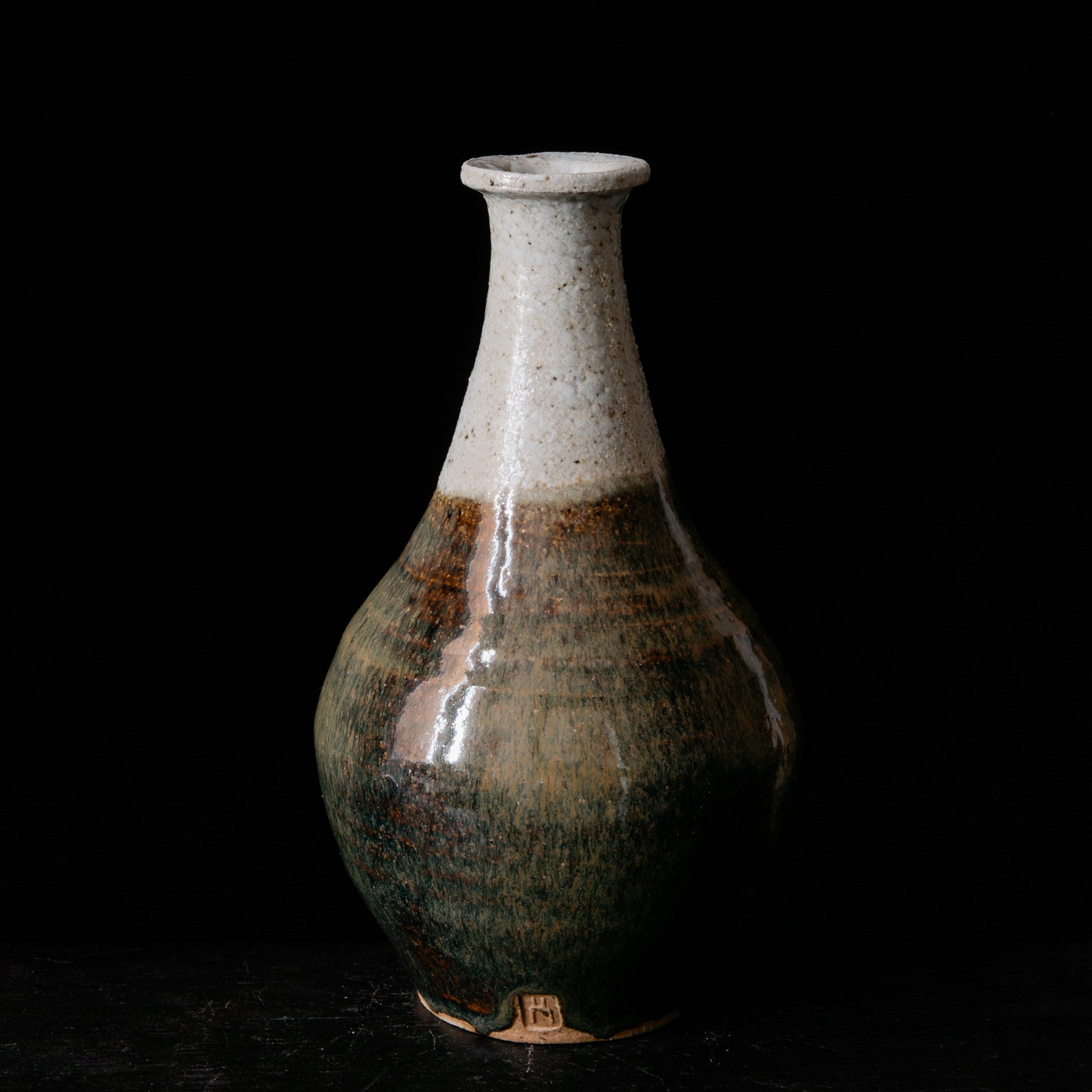 Wheel Thrown Sake Bottle No.119.23