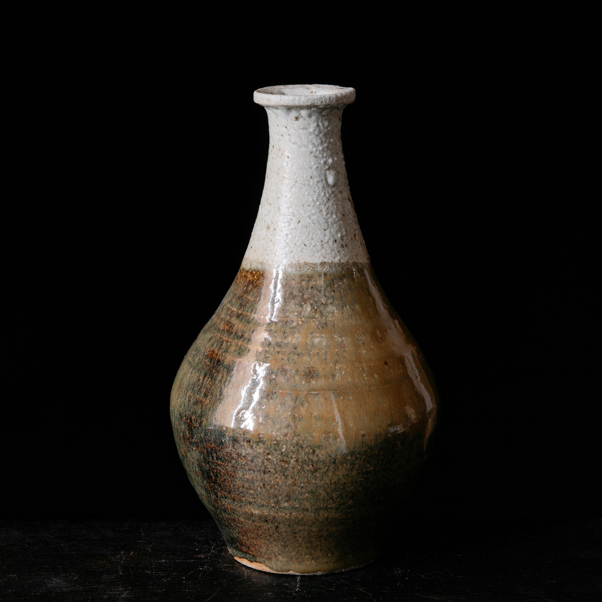 Wheel Thrown Sake Bottle No.119.23