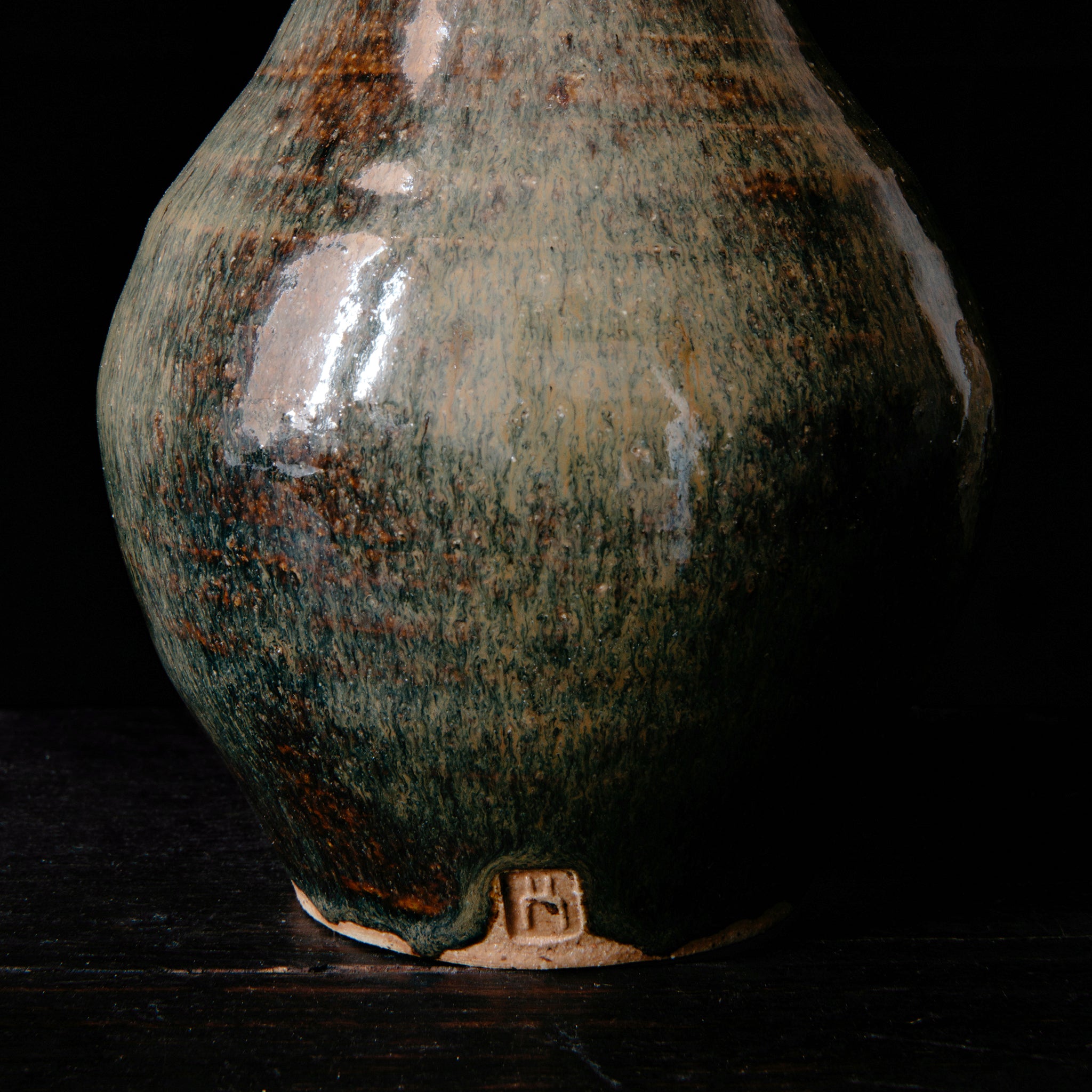 Wheel Thrown Sake Bottle No.119.23