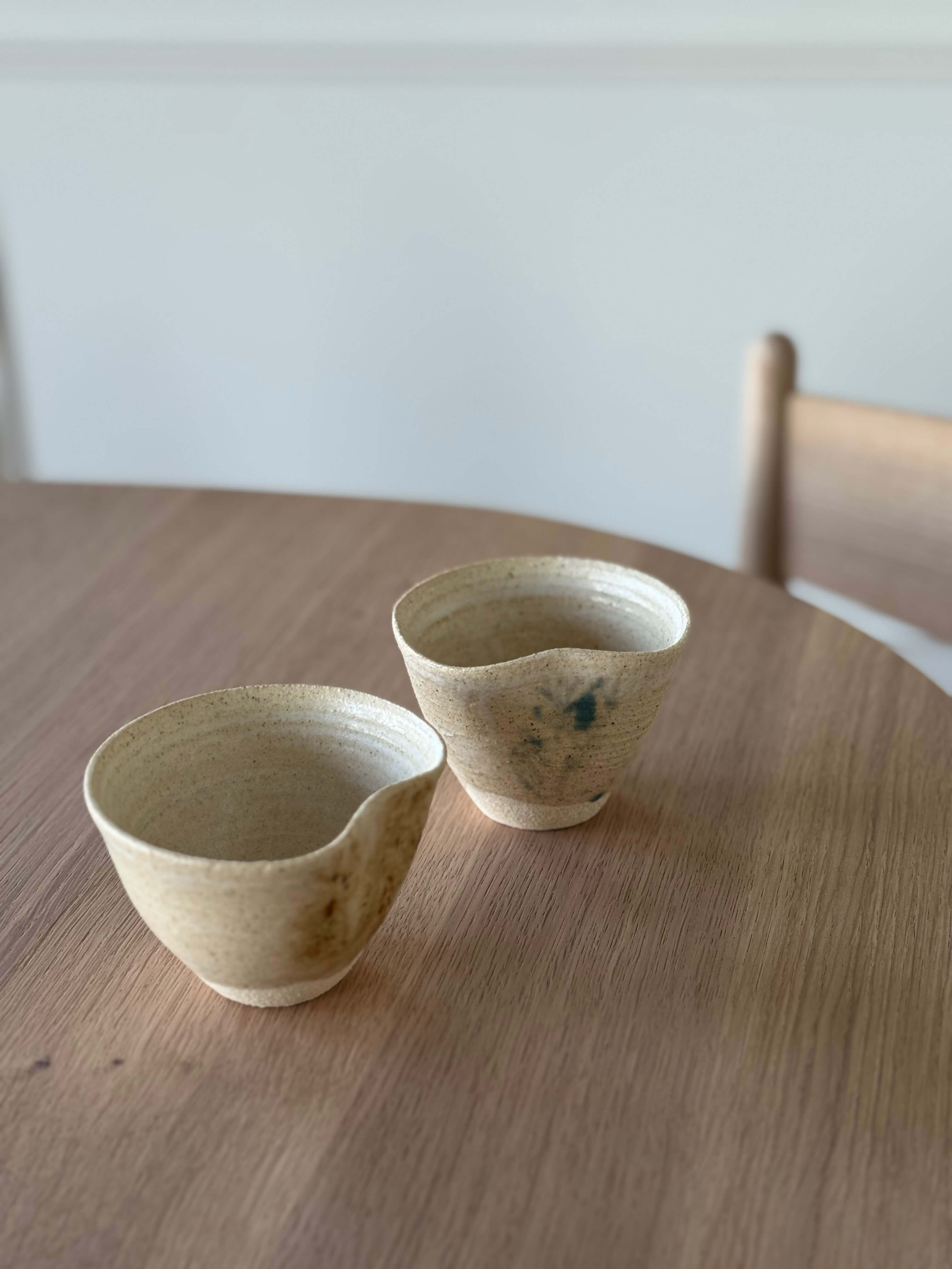 Set of 2 Handcrafted Stoneware Cups