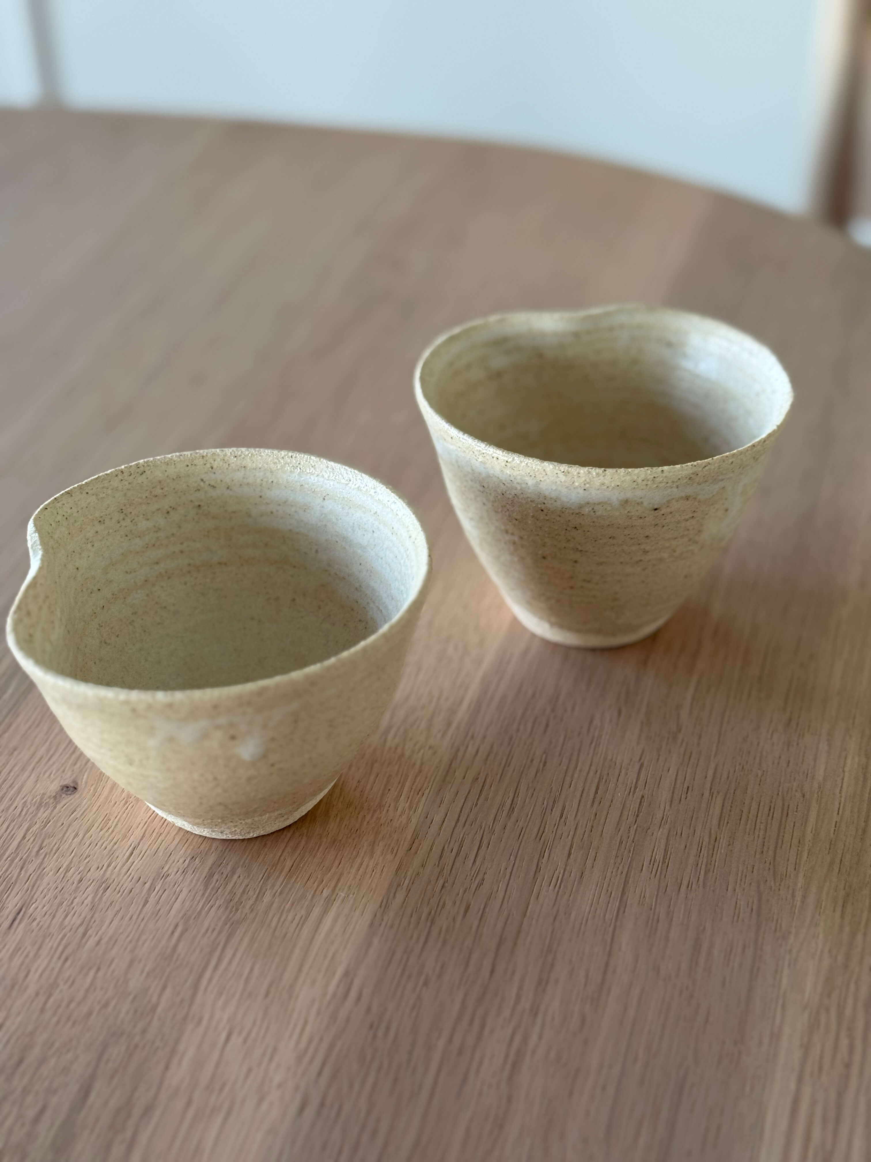 Set of 2 Handcrafted Stoneware Cups