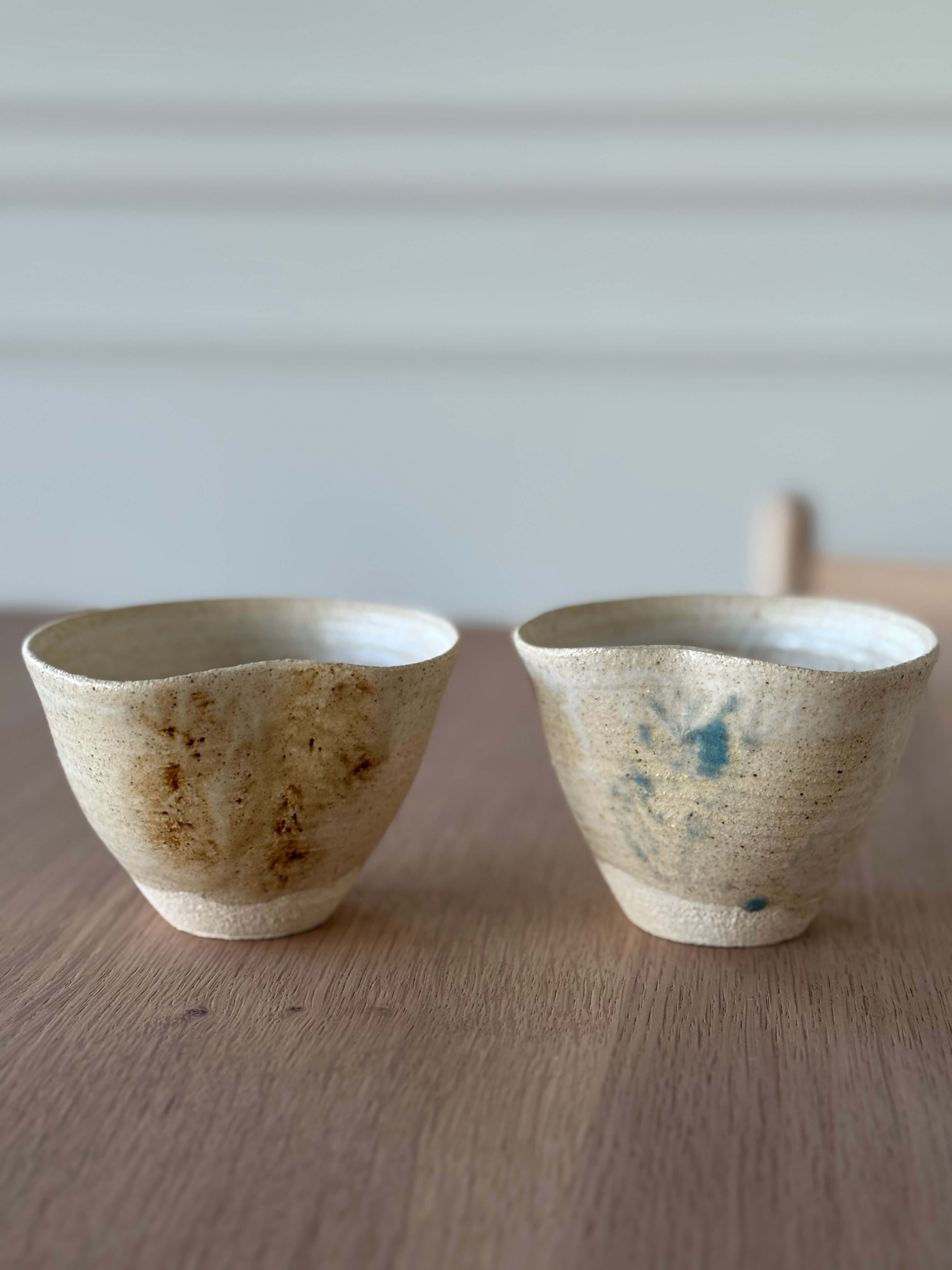 Set of 2 Handcrafted Stoneware Cups