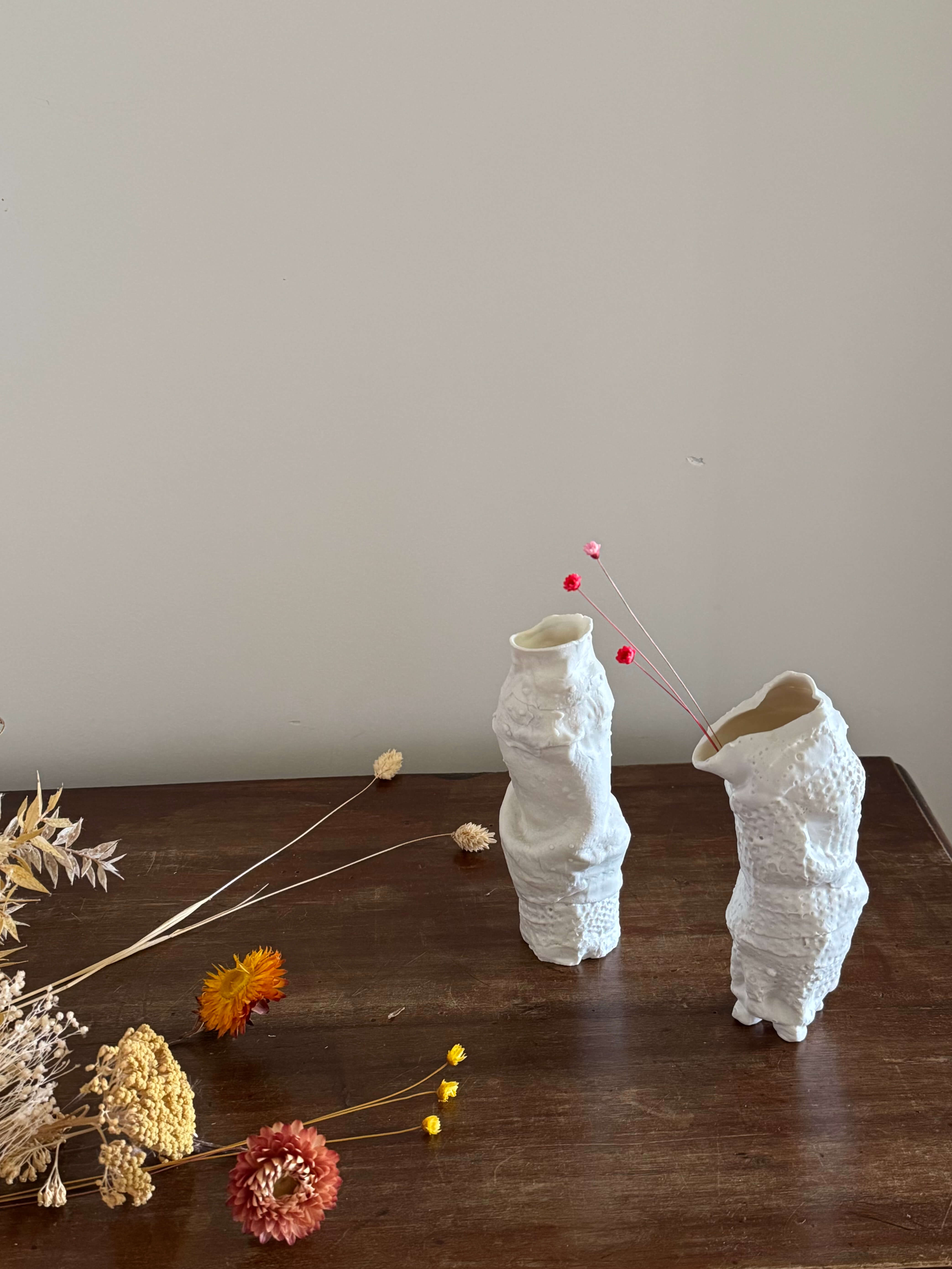 "100 Fioles" Porcelain Vases Duo -  001.220511.001