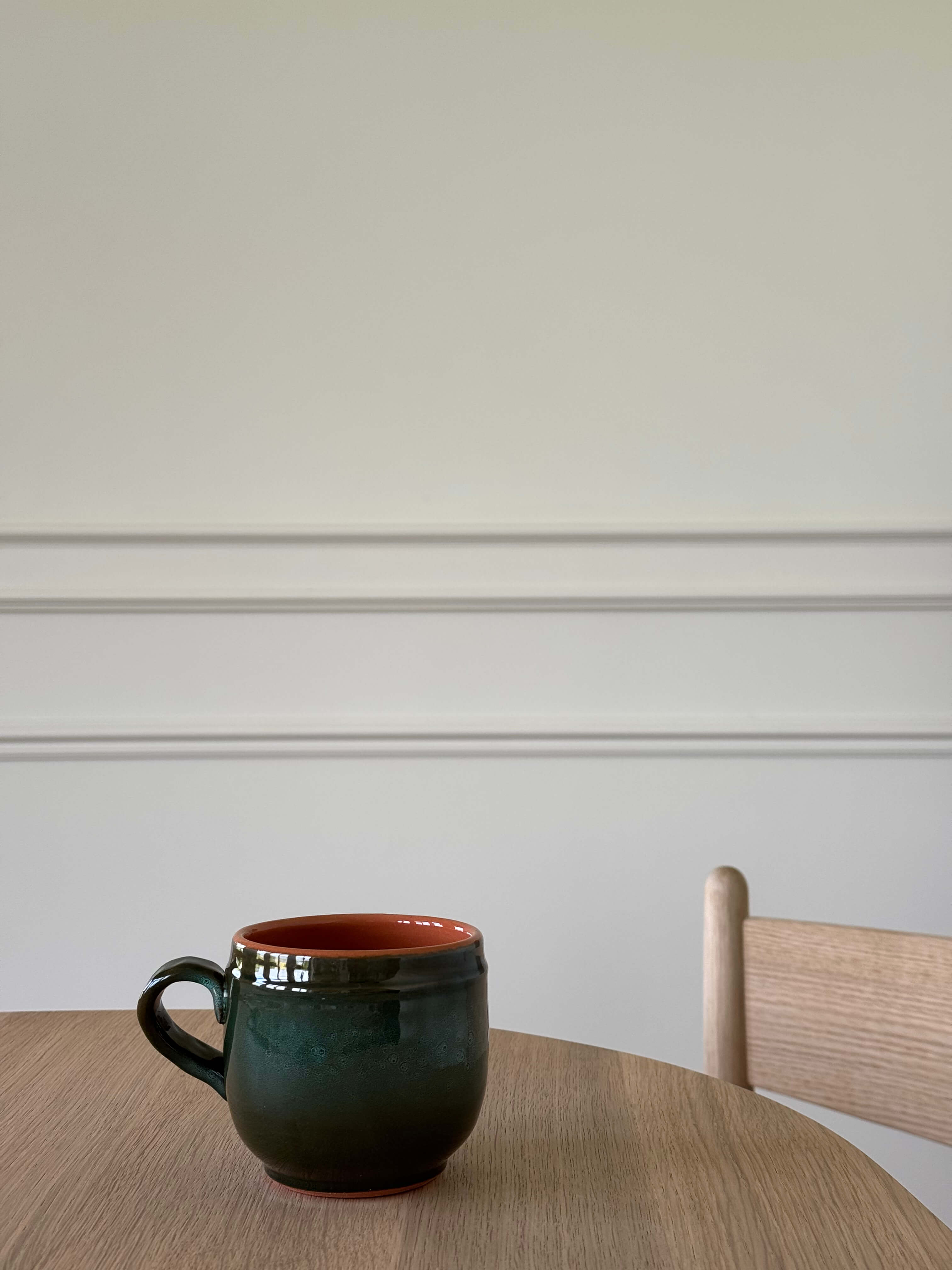 Handmade Ceramic Mug with Handle - Green small