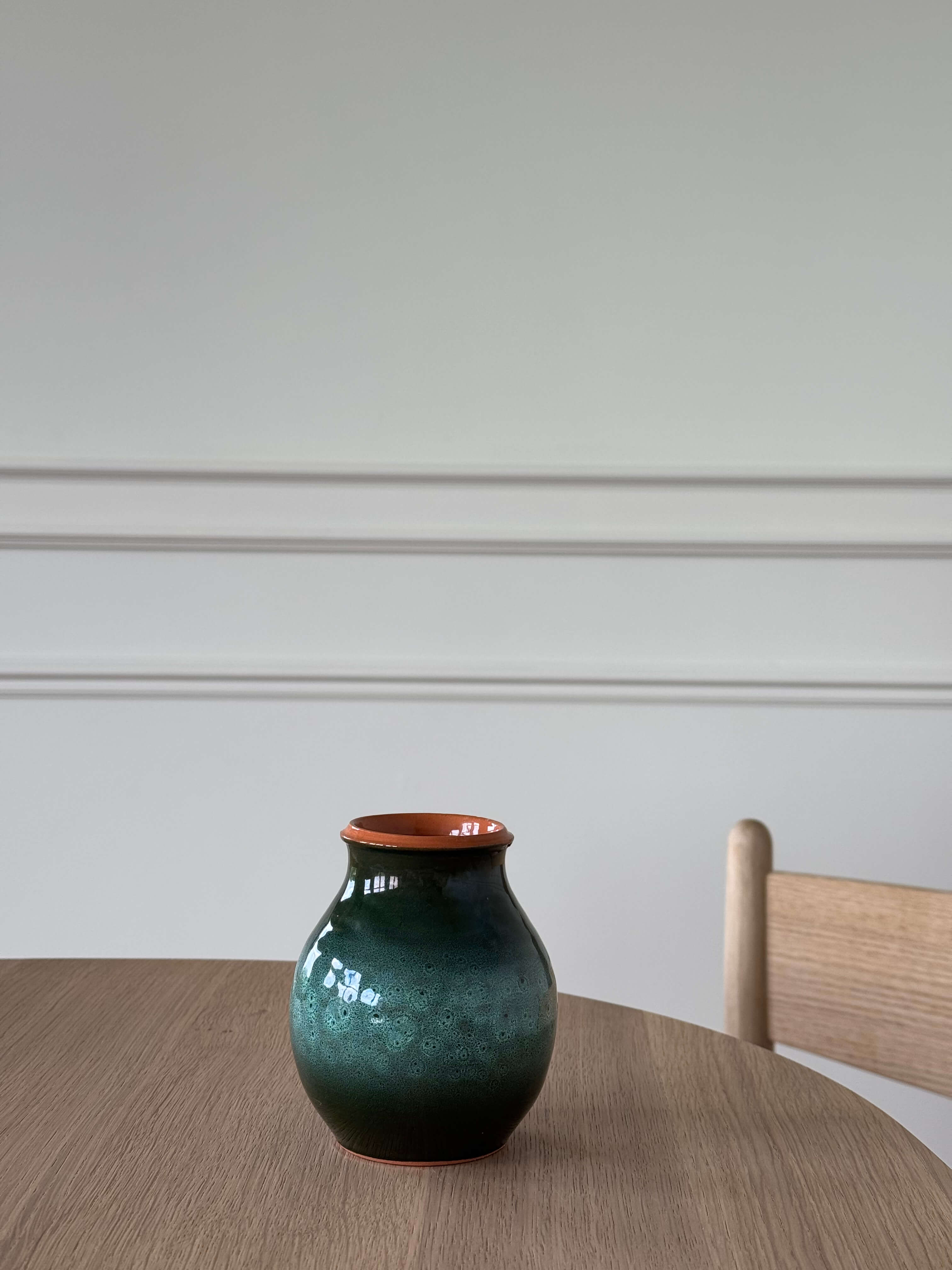 Handmade Ceramic Milk Jug -Green